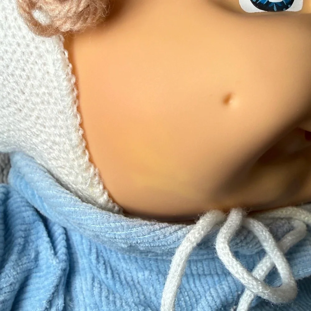 Vintage 1985 Cabbage Patch Kids Pacifier Boy Doll Coleco Blond Blue Eyes Papers